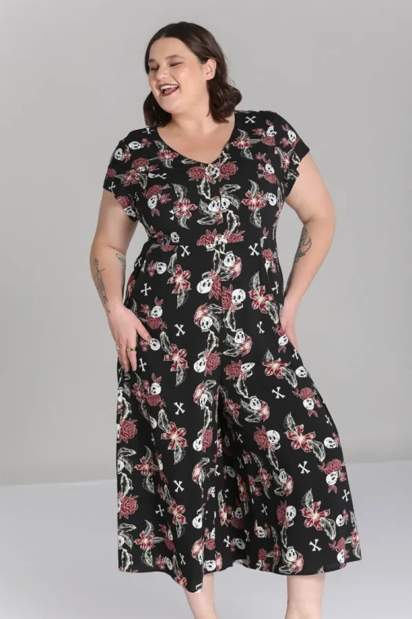 Hell Bunny Jumpsuits & Playsuits | Jumpsuits & Playsuits>Alani Jumpsuit Black/Red