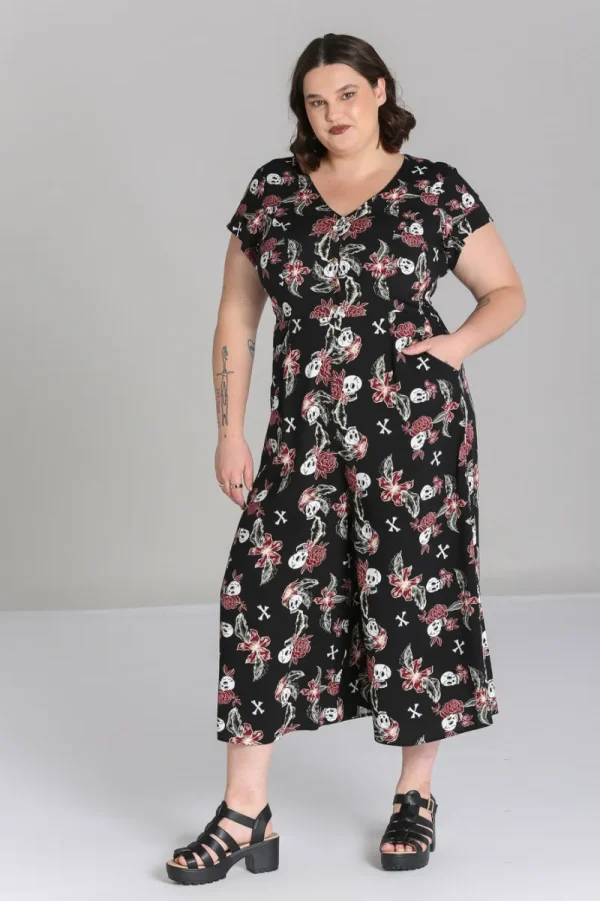 Hell Bunny Jumpsuits & Playsuits | Jumpsuits & Playsuits>Alani Jumpsuit Black/Red