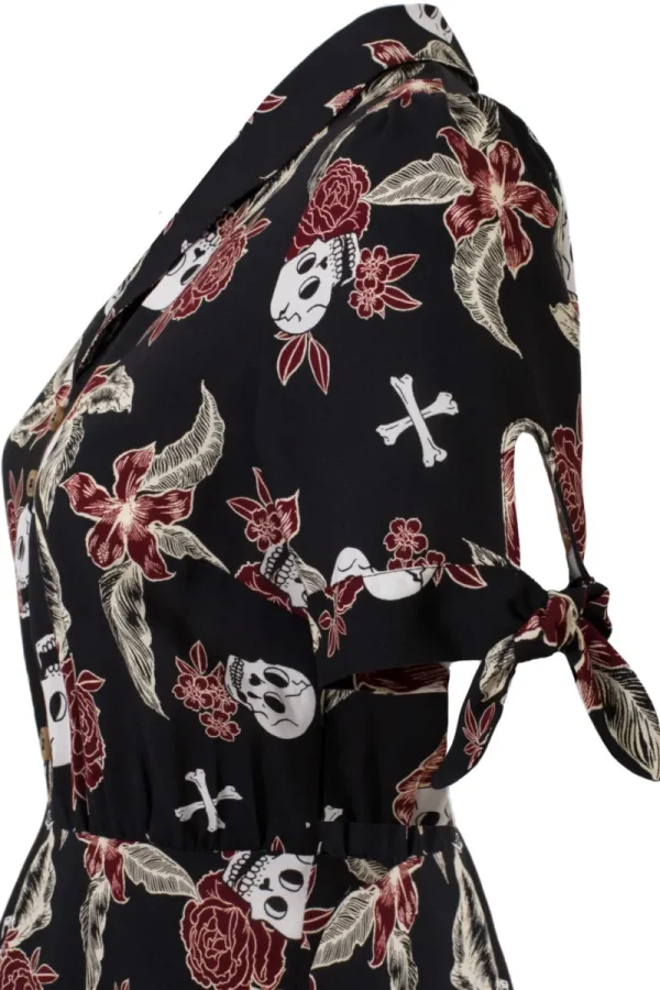 Hell Bunny Dresses With Pockets | Mini Dresses>Alani Mini Dress Black/Red