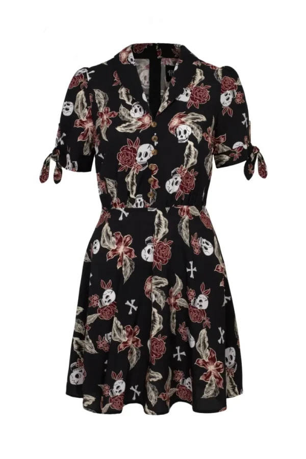 Hell Bunny Dresses With Pockets | Mini Dresses>Alani Mini Dress Black/Red