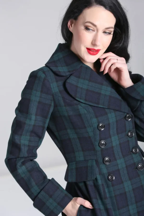 Hell Bunny Coats & Jackets | Coats & Jackets>Alessandra Coat Green