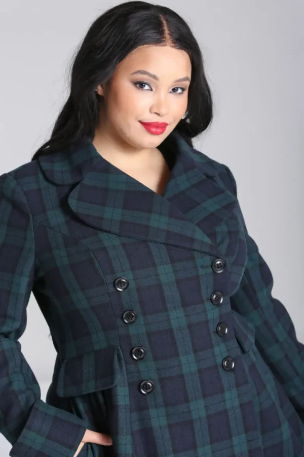 Hell Bunny Coats & Jackets | Coats & Jackets>Alessandra Coat Green