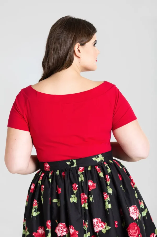 Hell Bunny Tops | Tops>Alex Top Red
