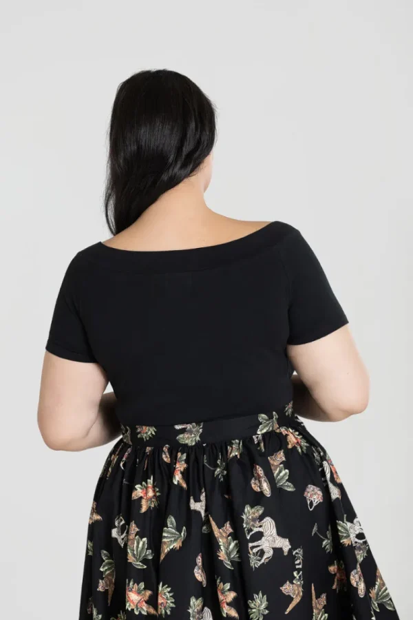 Hell Bunny Tops>Alex Top Black