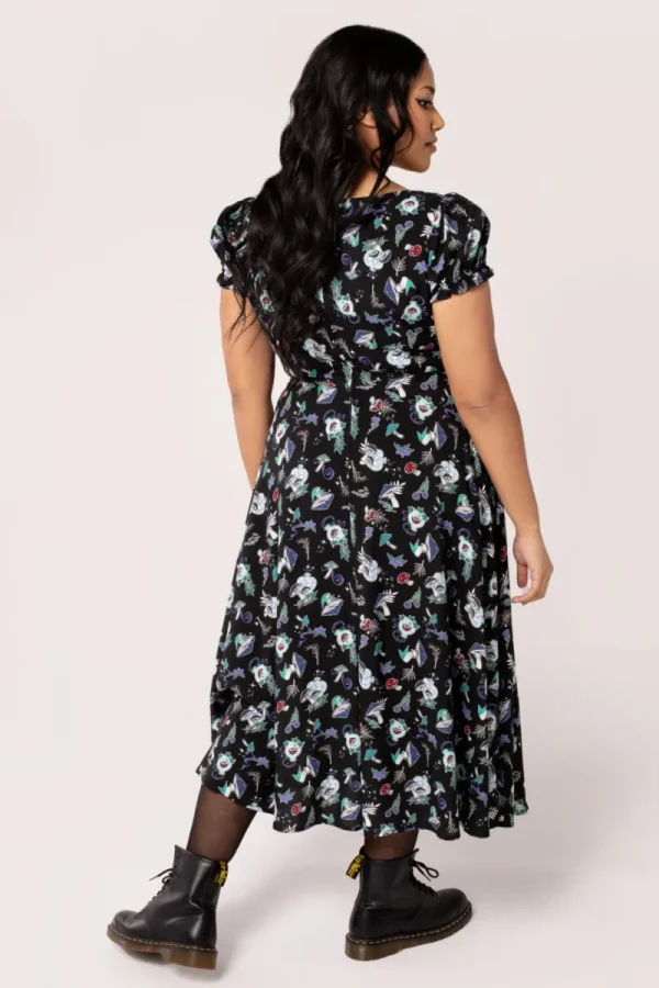 Hell Bunny Dresses | Midi Dresses>Amanita Midi Dress Black