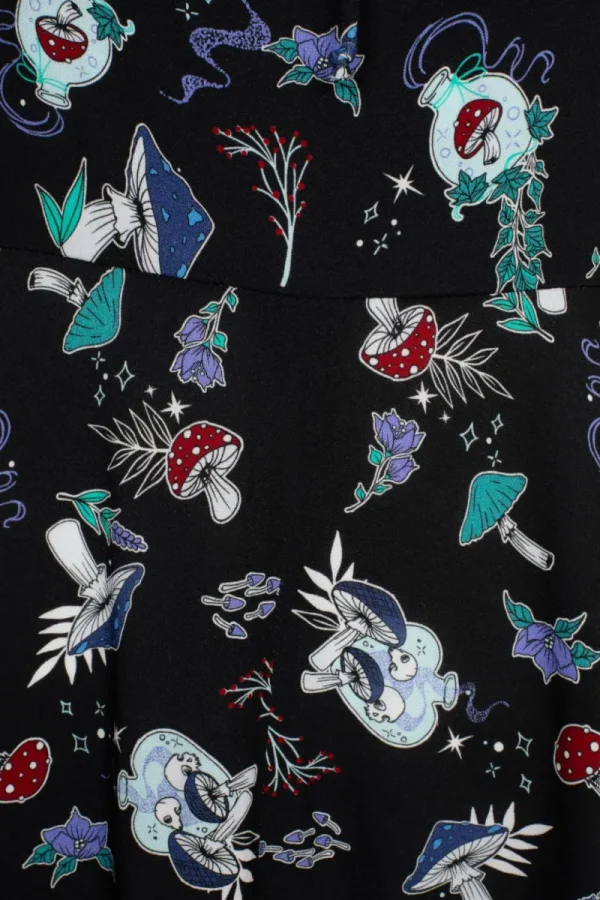 Hell Bunny Dresses | Midi Dresses>Amanita Midi Dress Black
