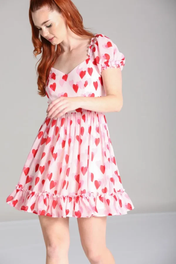 Hell Bunny Dresses | Vintage Dresses>Aphrodite Mini Dress Pink