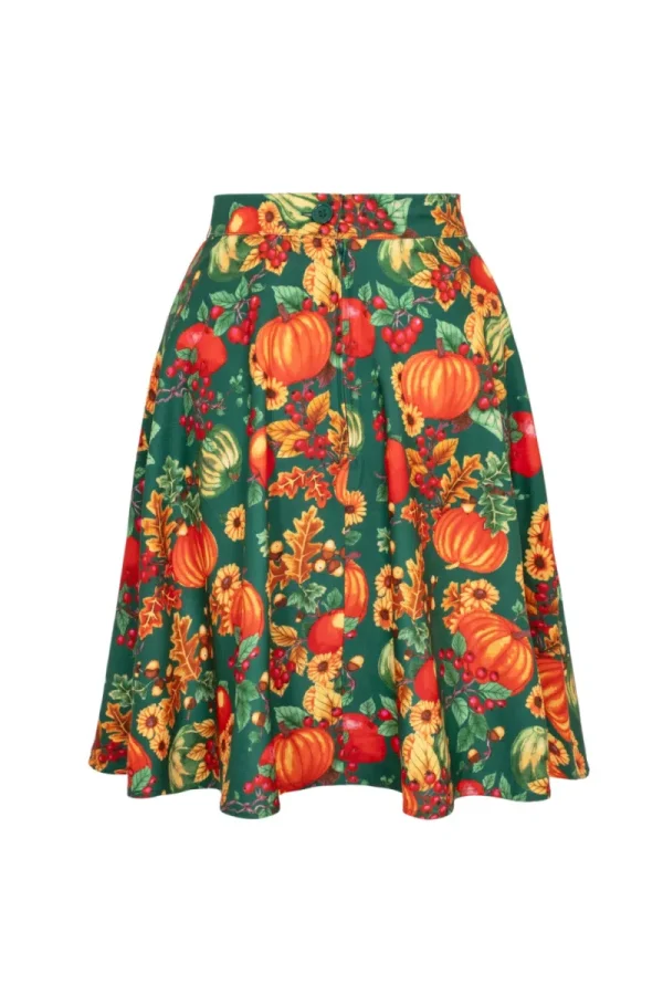 Hell Bunny Skirts | Skirts>Autumn Skirt Green