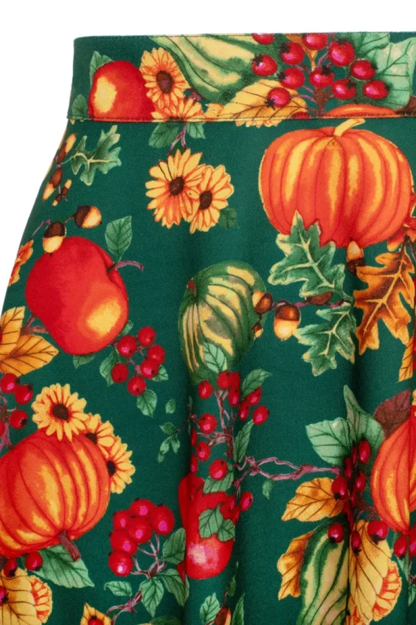 Hell Bunny Skirts | Skirts>Autumn Skirt Green