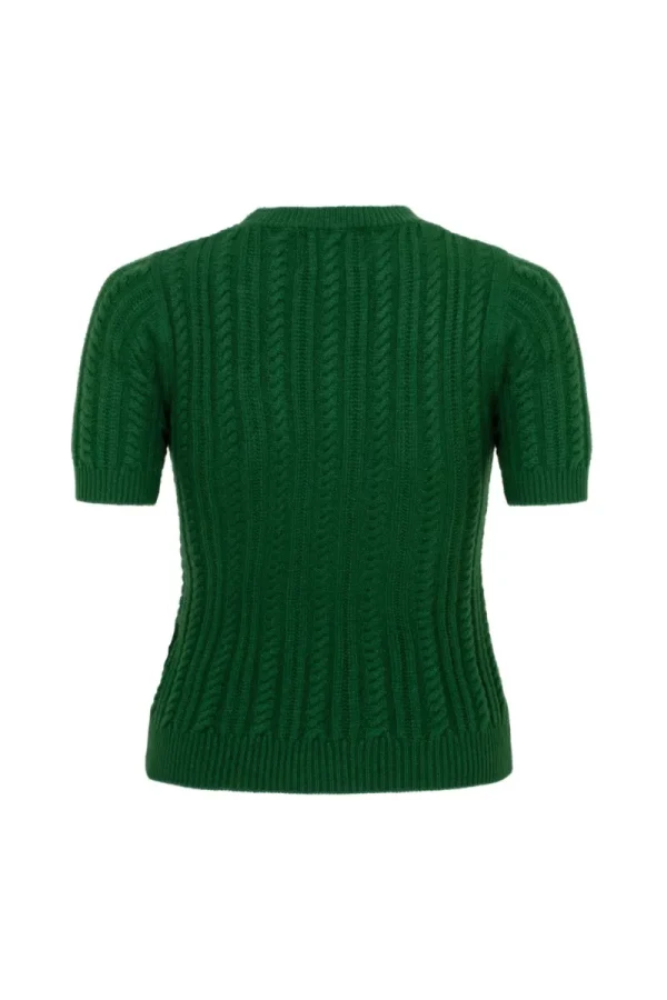 Hell Bunny Tops | Knitwear>Autumn Top Green