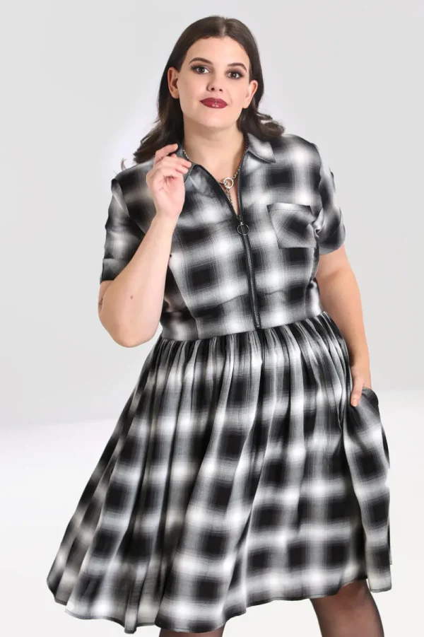 Hell Bunny Dresses | Dresses>Avril Mid Dress Grey