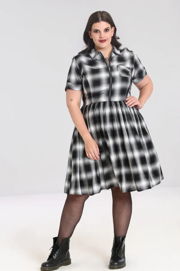 Hell Bunny Dresses | Dresses>Avril Mid Dress Grey