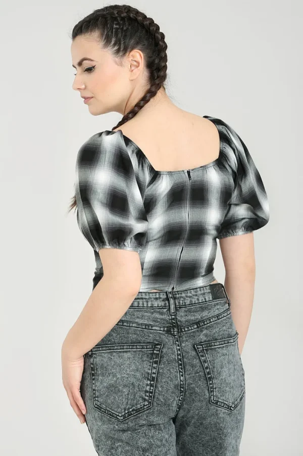 Hell Bunny Tops | Tops>Avril Top Grey