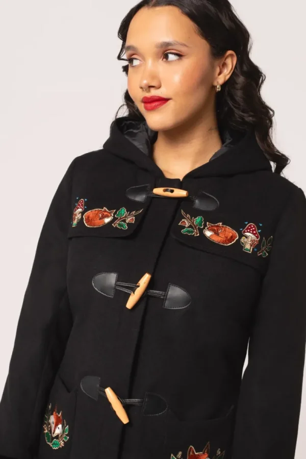 Hell Bunny Coats & Jackets | Coats & Jackets>Basil Coat Black