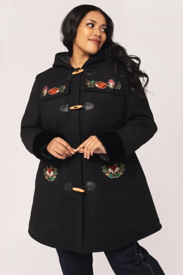 Hell Bunny Coats & Jackets | Coats & Jackets>Basil Coat Black
