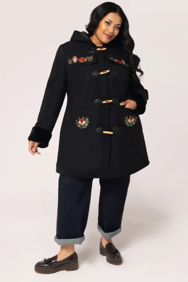 Hell Bunny Coats & Jackets | Coats & Jackets>Basil Coat Black