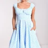 Hell Bunny Dresses>BB 50's Dress Blue