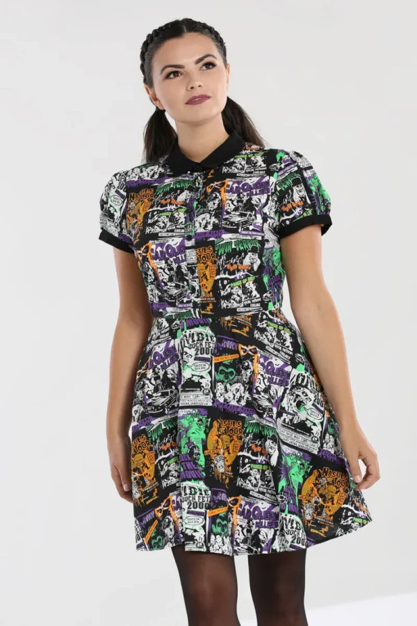 Hell Bunny Dresses | Dresses>Be Afraid Mini Dress Black