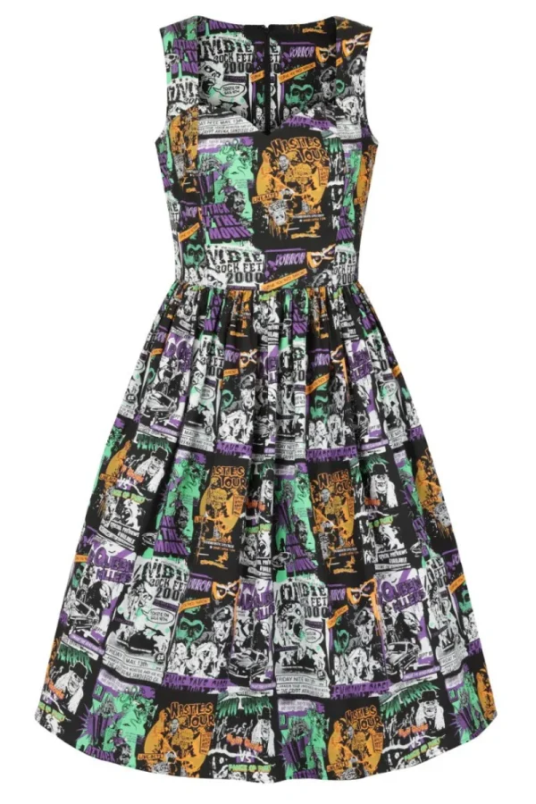 Hell Bunny Dresses | Dresses>Be Afraid 50's Dress Black