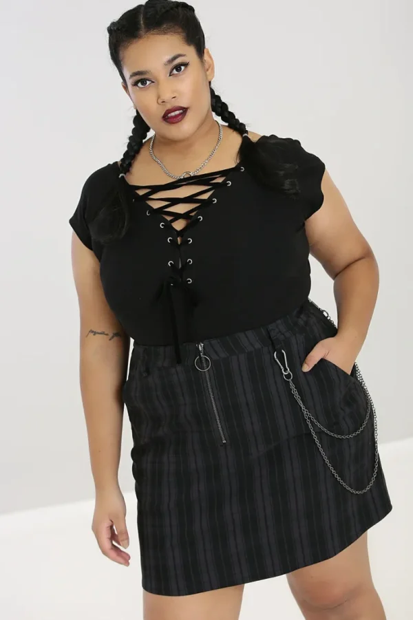 Hell Bunny Tops>Belladonna Top Black