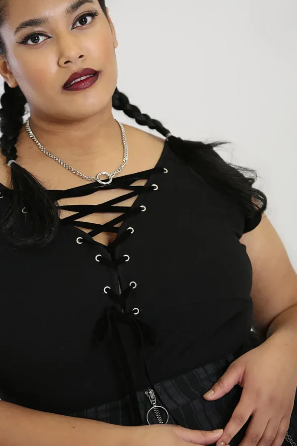 Hell Bunny Tops>Belladonna Top Black