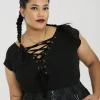 Hell Bunny Tops | Tops>Belladonna Top H Black