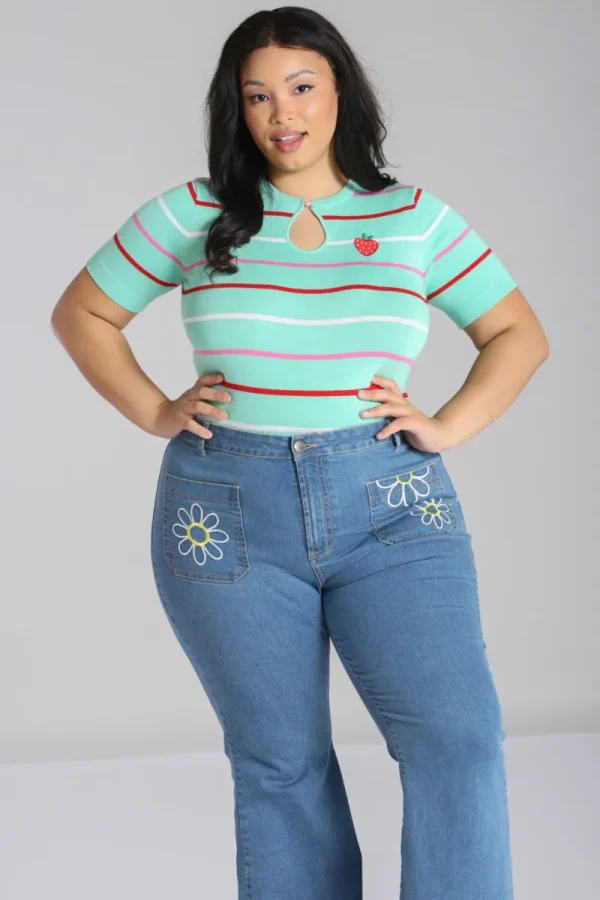Hell Bunny Tops | Tops>Berry Cute Top Mint