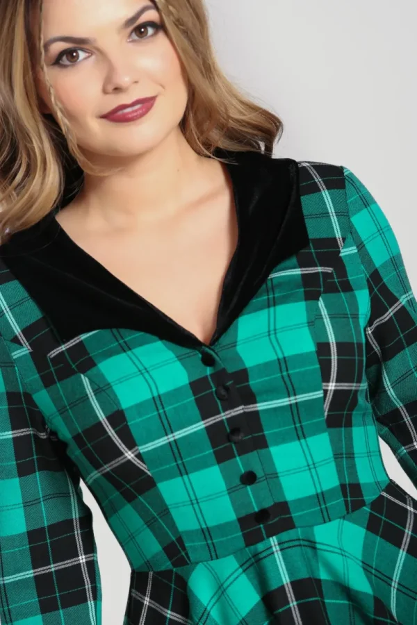 Hell Bunny Dresses | Dresses>Beryl Mid Dress Green