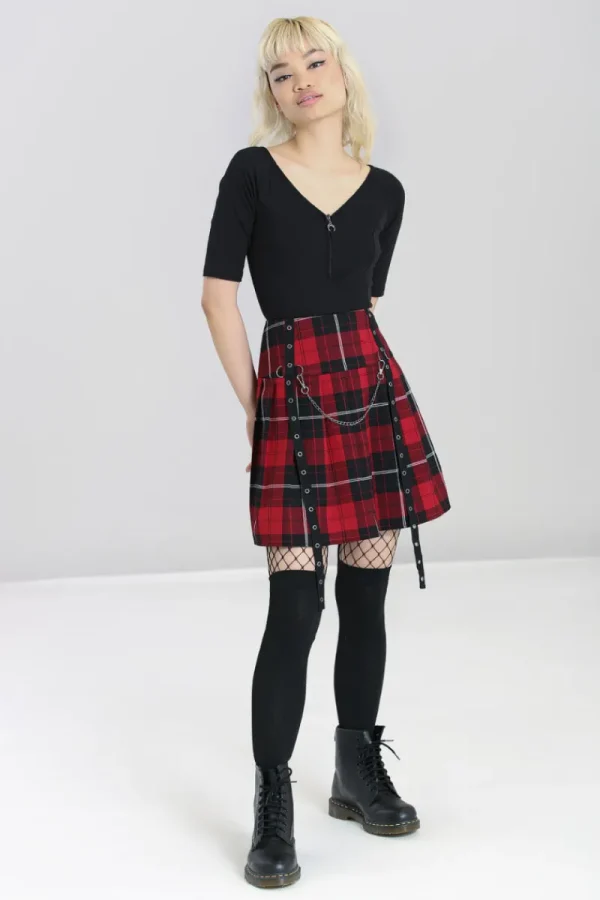 Hell Bunny Skirts | Skirts>Brody Mini Skirt Red