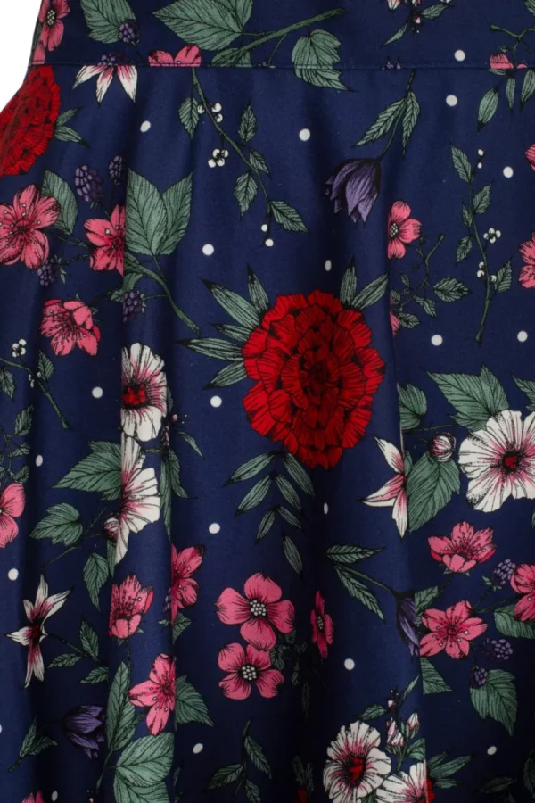 Hell Bunny Skirts | Skirts>Camellia Skirt Blue