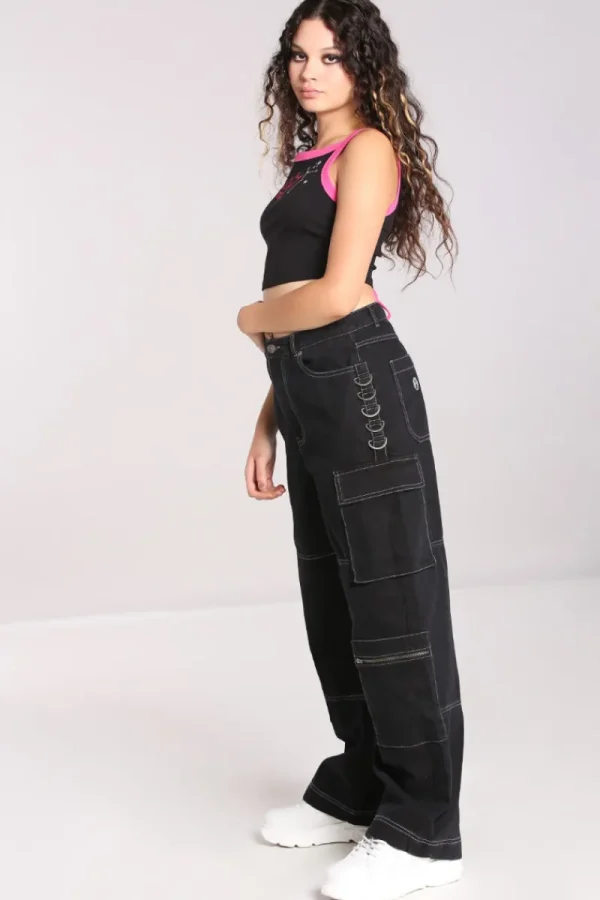 Hell Bunny Trousers & Shorts | Trousers & Shorts>Cameron Jeans Black