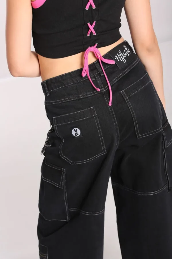 Hell Bunny Trousers & Shorts | Trousers & Shorts>Cameron Jeans Black