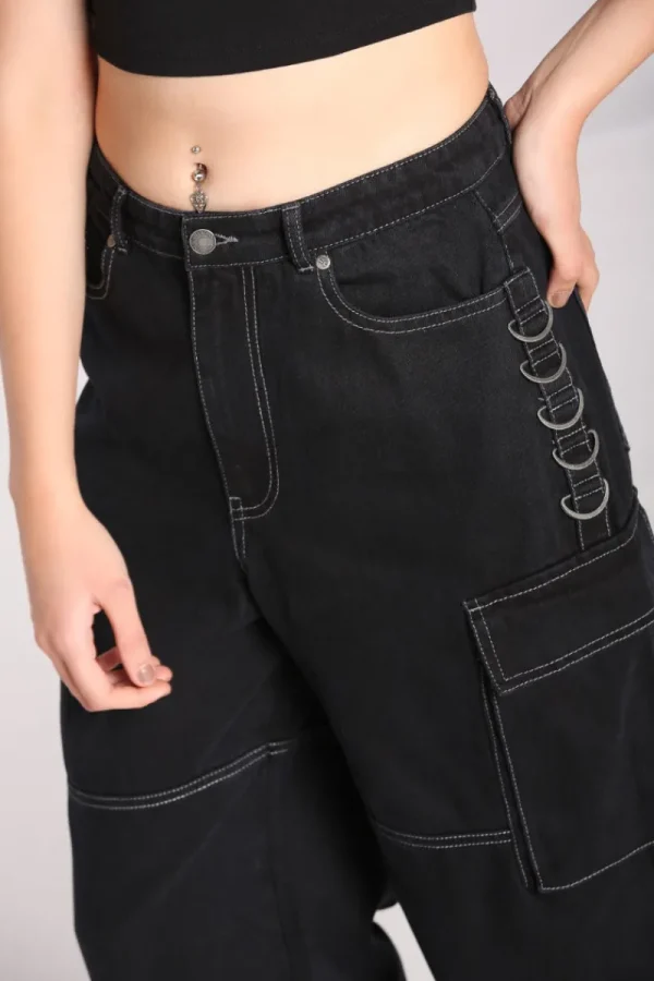 Hell Bunny Trousers & Shorts | Trousers & Shorts>Cameron Jeans Black