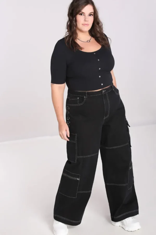 Hell Bunny Trousers & Shorts | Trousers & Shorts>Cameron Jeans Black