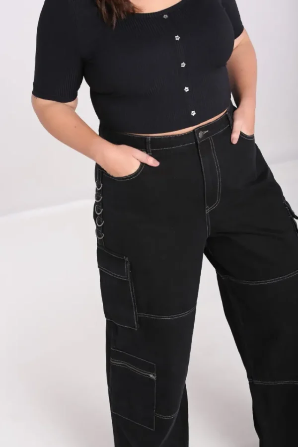 Hell Bunny Trousers & Shorts | Trousers & Shorts>Cameron Jeans Black