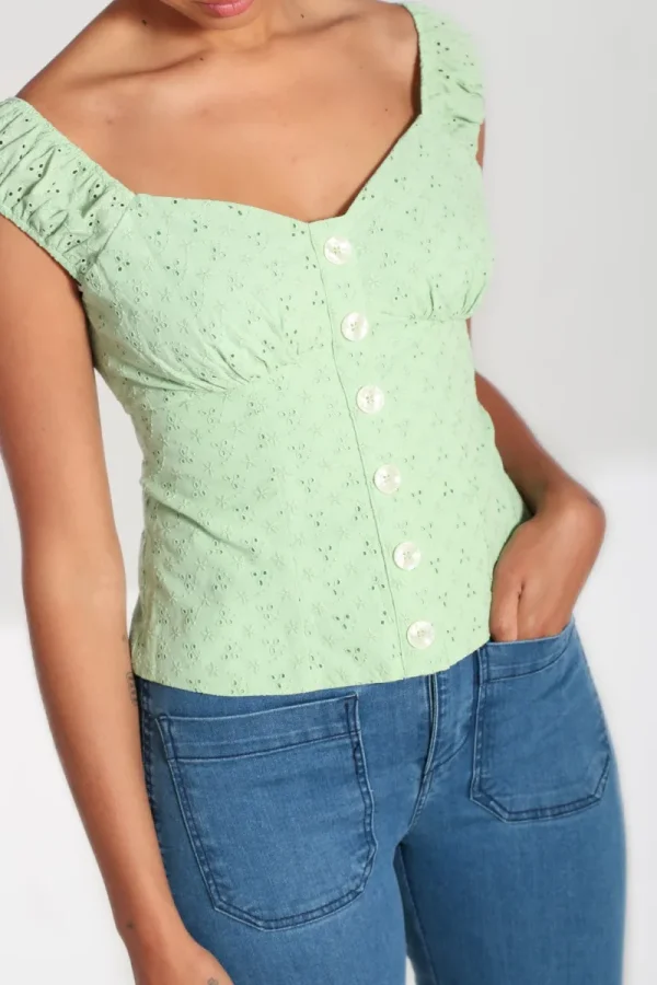 Hell Bunny Tops | Tops>Celia Top Mint
