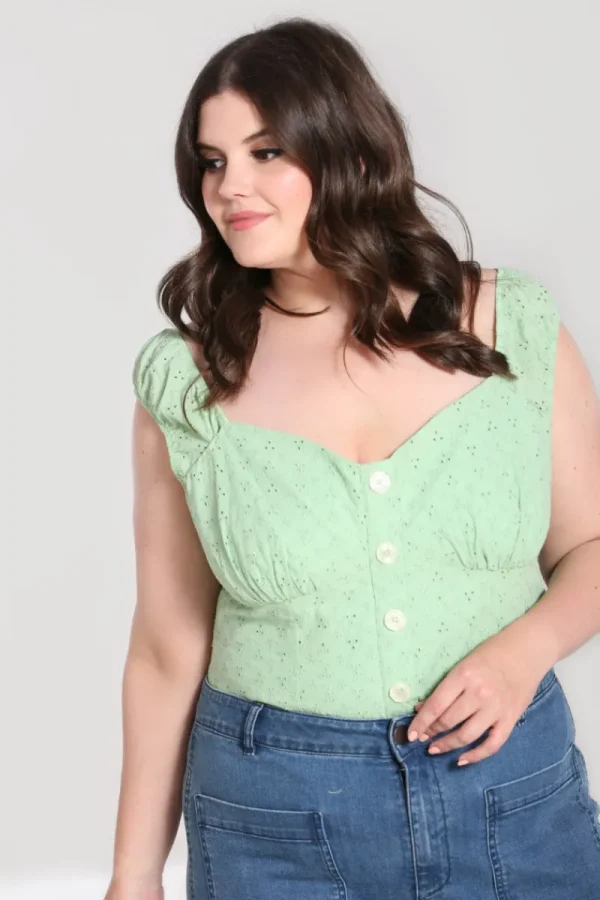 Hell Bunny Tops | Tops>Celia Top Mint