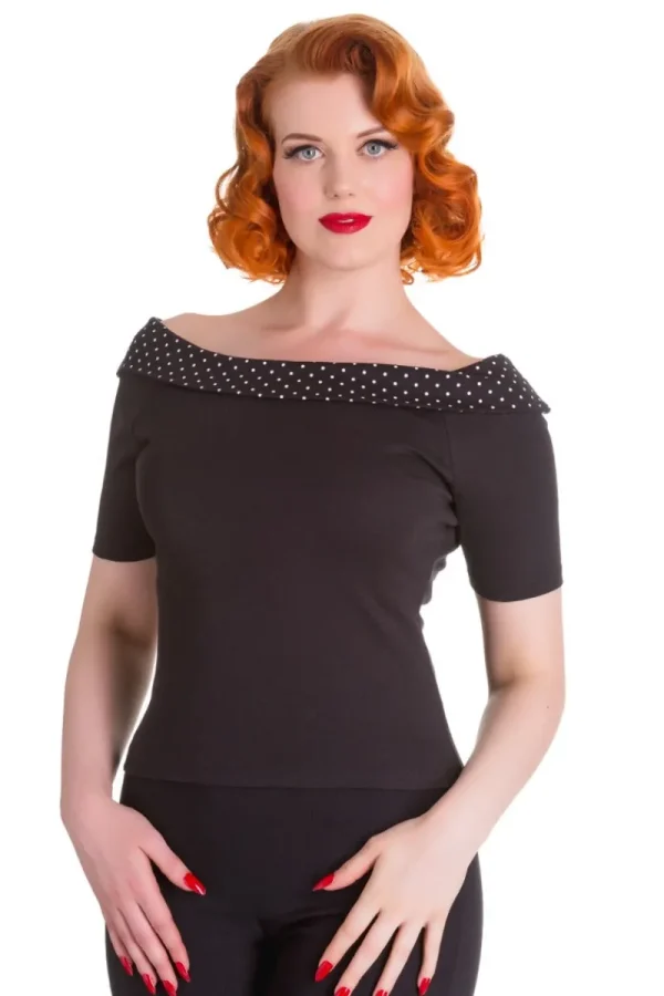Hell Bunny Tops | Tops>Chloe Top Black