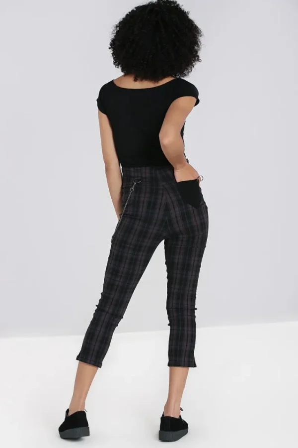 Hell Bunny Trousers & Shorts | Trousers & Shorts>Cobain Capris Grey