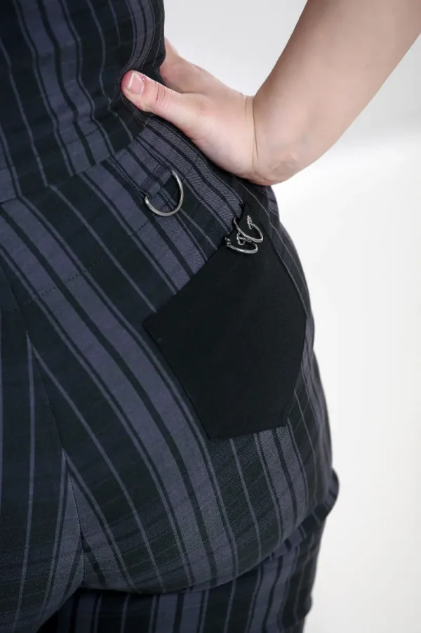 Hell Bunny Trousers & Shorts | Trousers & Shorts>Cobain Capris Grey