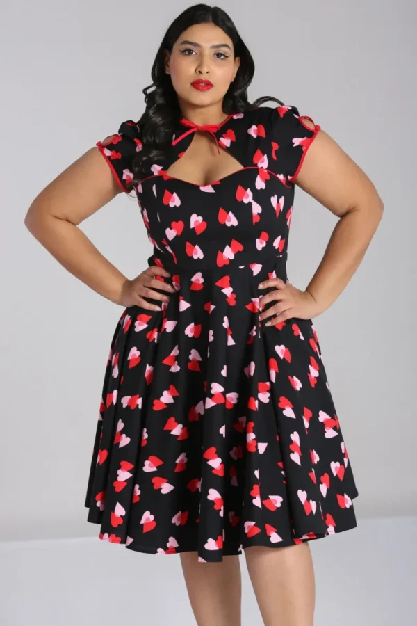 Hell Bunny Dresses | Dresses With Pockets>Confetti Dress Black