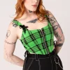 Hell Bunny Tops | Tops>Corey Corset Green
