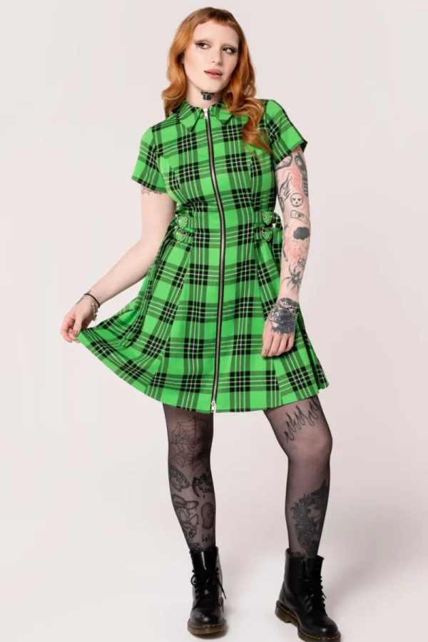 Hell Bunny Dresses | Mini Dresses>Corey Dress Green