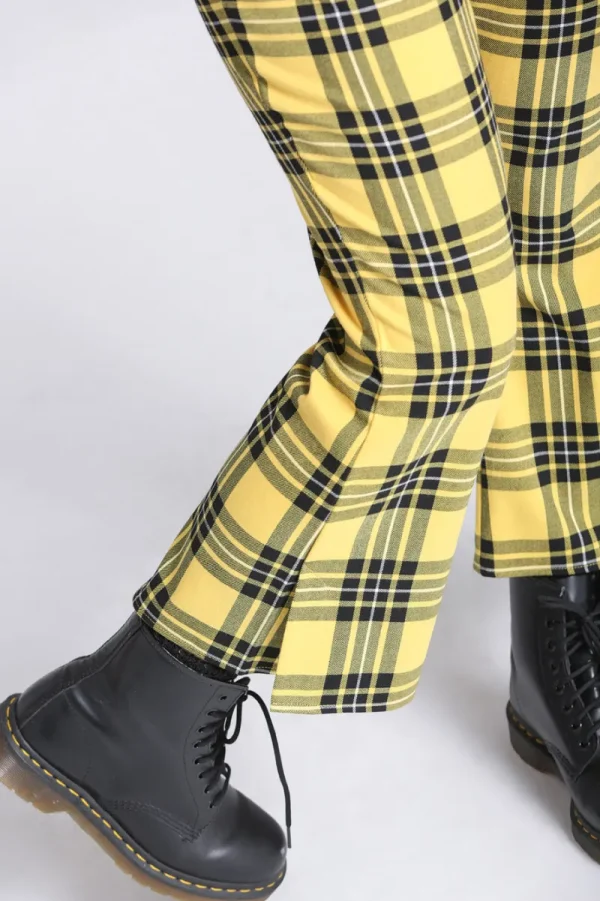 Hell Bunny Trousers & Shorts | Trousers & Shorts>Corey Trousers Yellow
