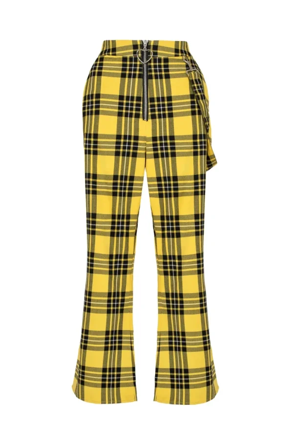 Hell Bunny Trousers & Shorts | Trousers & Shorts>Corey Trousers Yellow