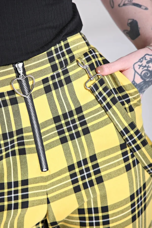 Hell Bunny Trousers & Shorts | Trousers & Shorts>Corey Trousers Yellow