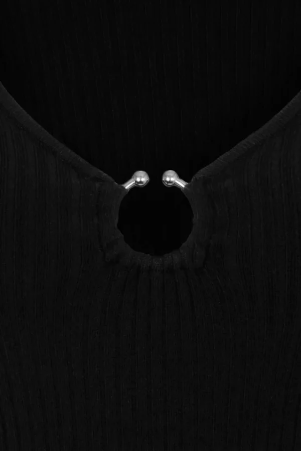 Hell Bunny Tops | Knitwear>Death Or Glory Top Black