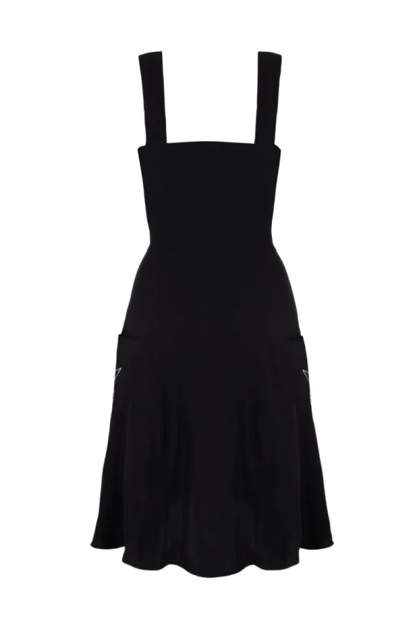 Hell Bunny Dresses | Dresses With Pockets>Destroya Knee Dress Black