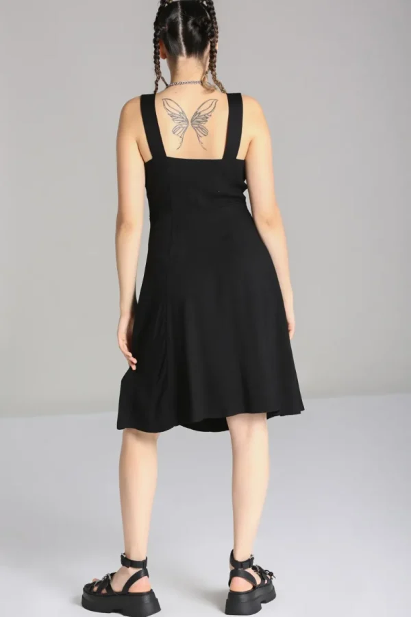 Hell Bunny Dresses | Dresses With Pockets>Destroya Knee Dress Black