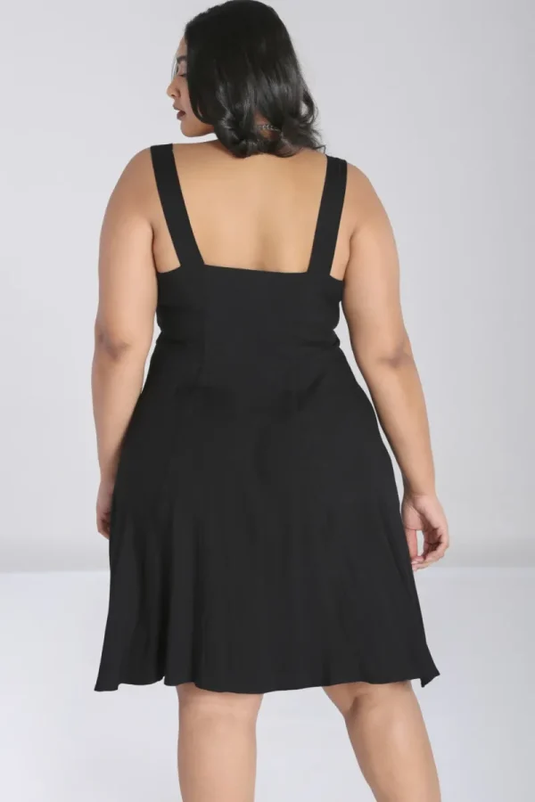Hell Bunny Dresses | Dresses With Pockets>Destroya Knee Dress Black